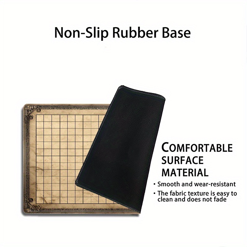 Play Mat Neoprene - 빈티지 그리드 테이블탑 게임 매트 매직