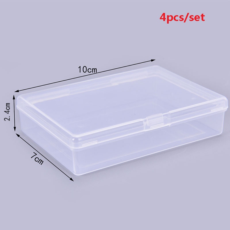 Board Game Organization - 투명 플라스틱 상자, 10x7x2.4cm, 카드 놀이