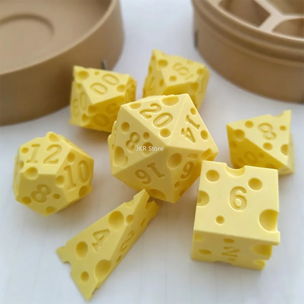 불규칙한 모양의 치즈 다이스 박스 장식품, 창의적인 D - Board Game Organization 리뷰 및 가격