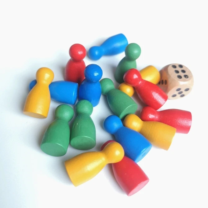 100 Pcs 다채로운 나무 체스 마커 24x12mm  - Board Game Verdant 리뷰 및 가격