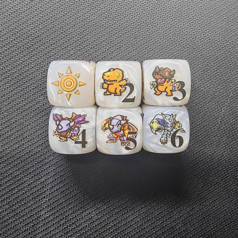 2개/세트 디지몬 DTCG 옴니몬 아구몬 토큰 다면체  - Board Game Verdant 리뷰 및 가격
