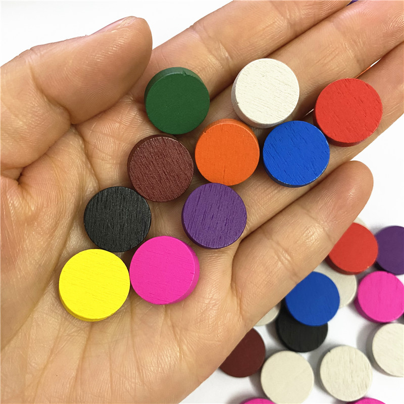 100 조각 직경 15*5MM 나무 전당포 게임 조각  - Board Game Verdant 리뷰 및 가격
