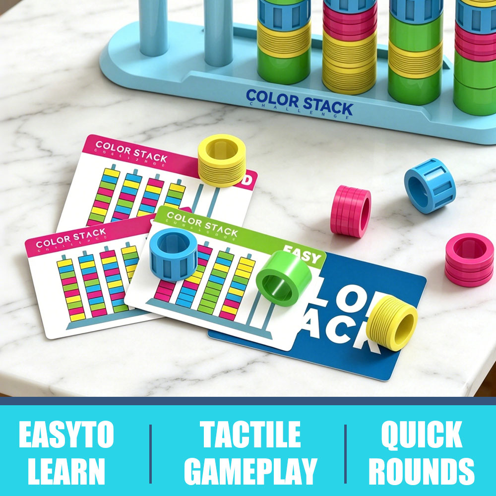 컬러 스택 챌린지 재미있는 파티와 가족 게임을 위한 빠 - Board Game Quick 리뷰 및 가격