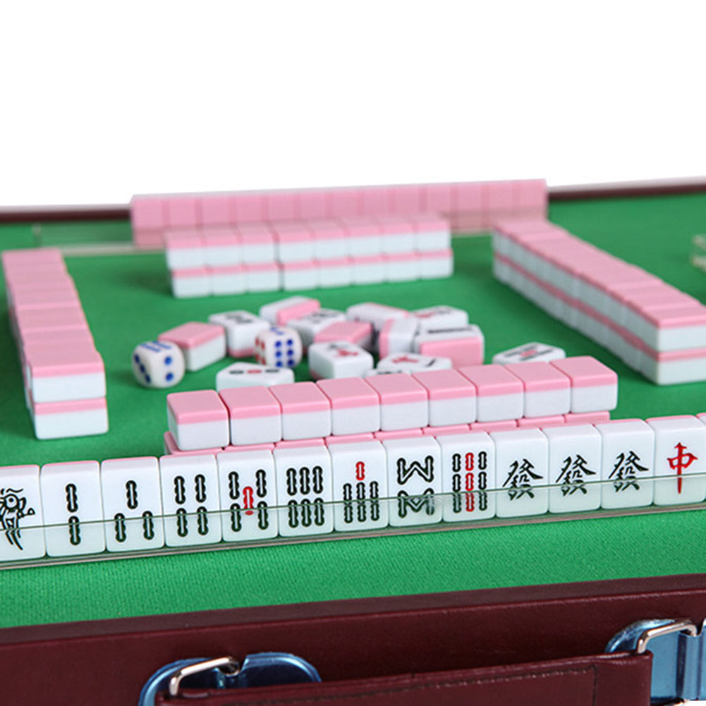 휴대용 여행 미니 마작 세트 여행용 마작 세트 보관 상 - Board Game Organization 리뷰 및 가격