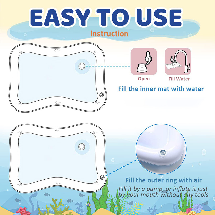 1pc 풍선 PVC 놀이 매트 아기 놀이 물 매트 유아 - Play Mat Neoprene 리뷰 및 가격
