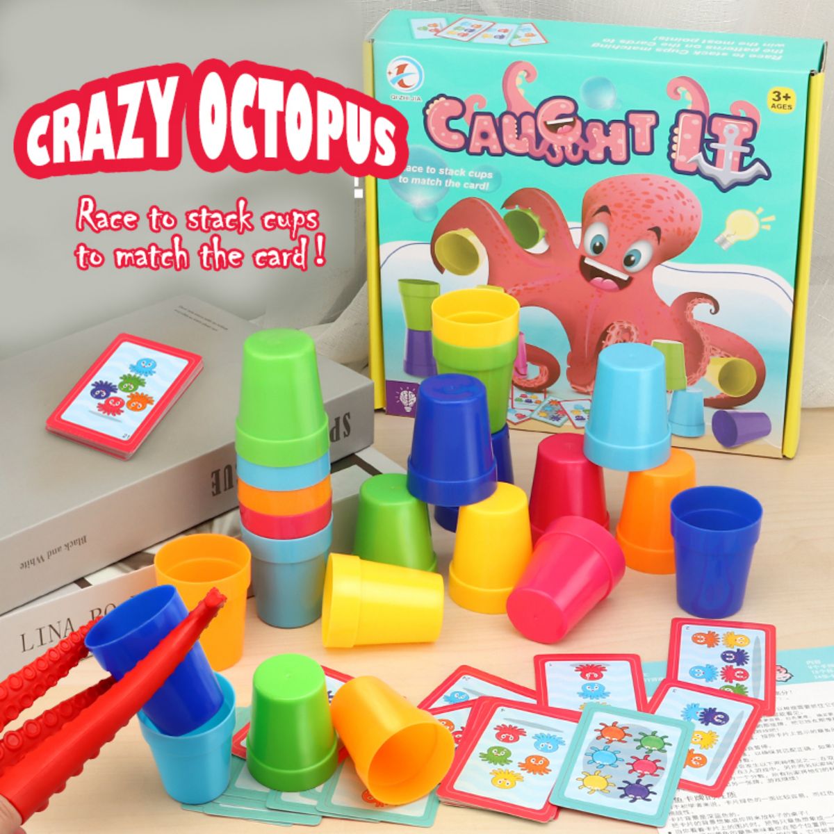 Crazy Octopus 부모와 자녀 상호 작용 보드  - Board Game Quick 리뷰 및 가격