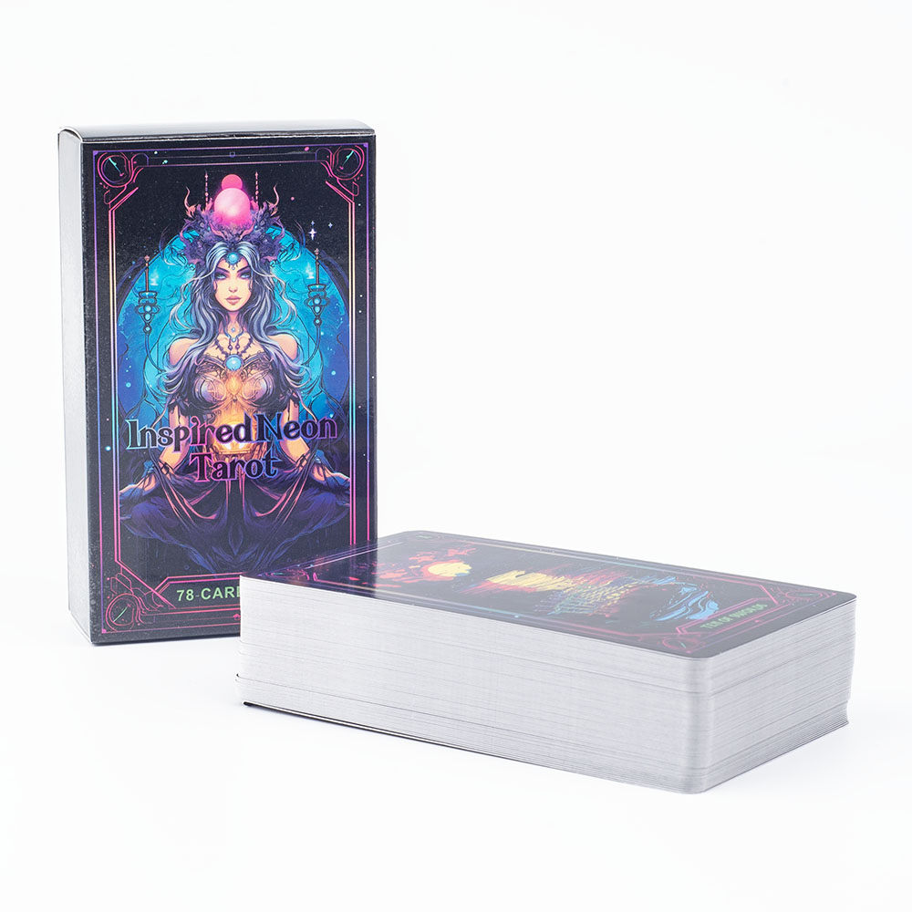 영감을 주는 네온 타로 카드 78장 영어 비전 점술 에 - Board Game Quest 리뷰 및 가격