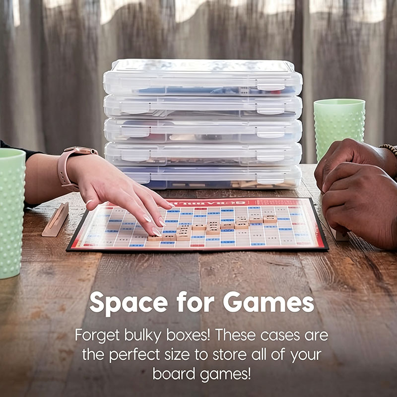 2팩 투명 슬림 보드게임 보관 케이스 (스냅 뚜껑 포함 - Board Game Organization 리뷰 및 가격
