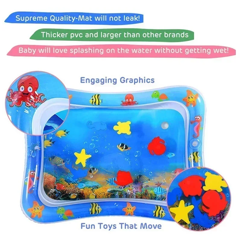 아기 물 놀이 매트 PVC 풍선 쿠션 유아 배 시간 여 - Play Mat Neoprene 리뷰 및 가격