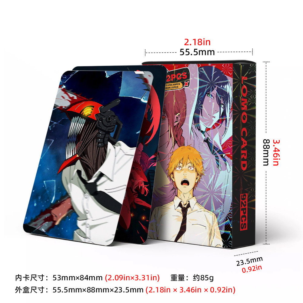 92개의 작은 카드 체인소맨 컬렉션 포토 카드 체인소맨 - Board Game Anime 리뷰 및 가격
